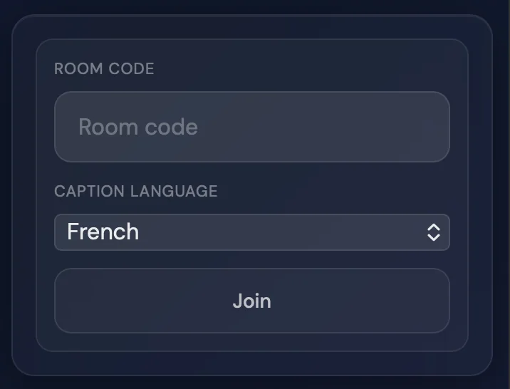 SIMO Zoom room-code start screen